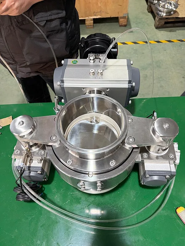 Pneumatic Automated Sanitary Split Butterfly Valve