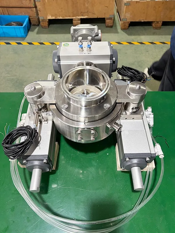 Pneumatic Automated Sanitary Split Butterfly Valve
