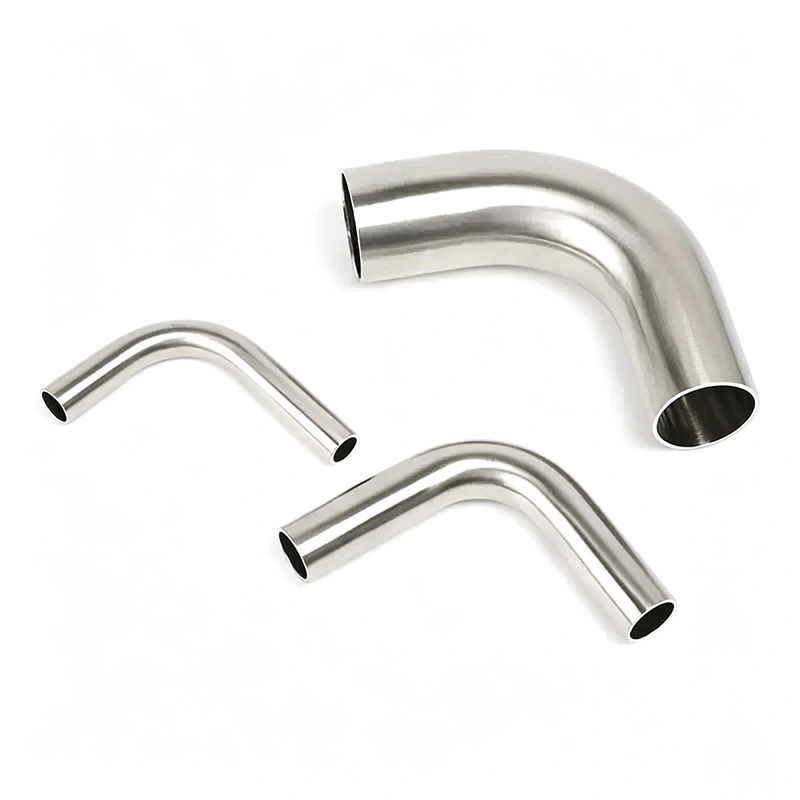 Codo y tubo sanitario de 90° BPE de acero inoxidable Codo y tubo sanitario de 90° BPE de acero inoxidable